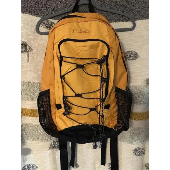 LL Bean Yellow Backpack - Picture 4 of 10